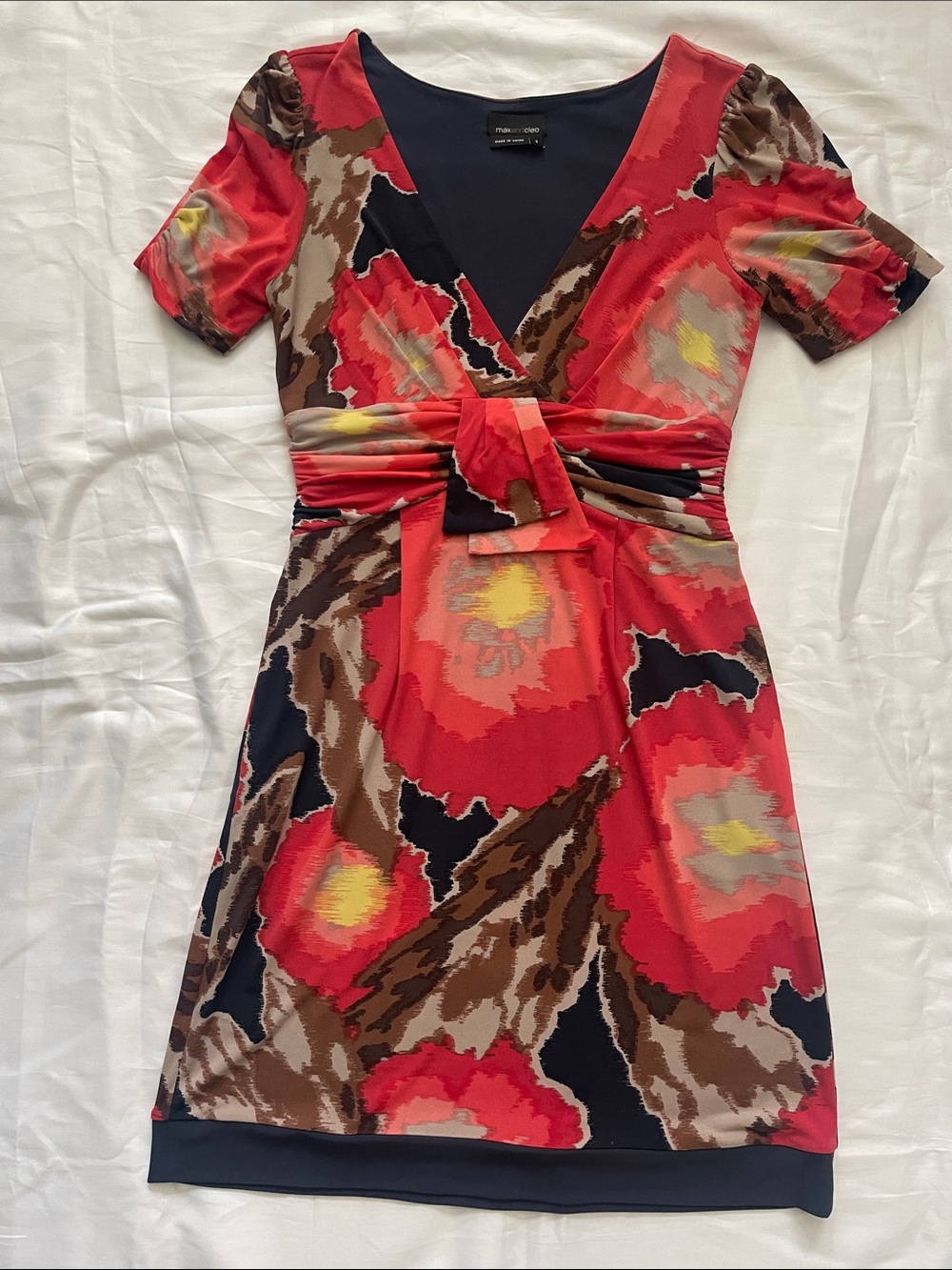 Max and Cleo abstract floral dress
